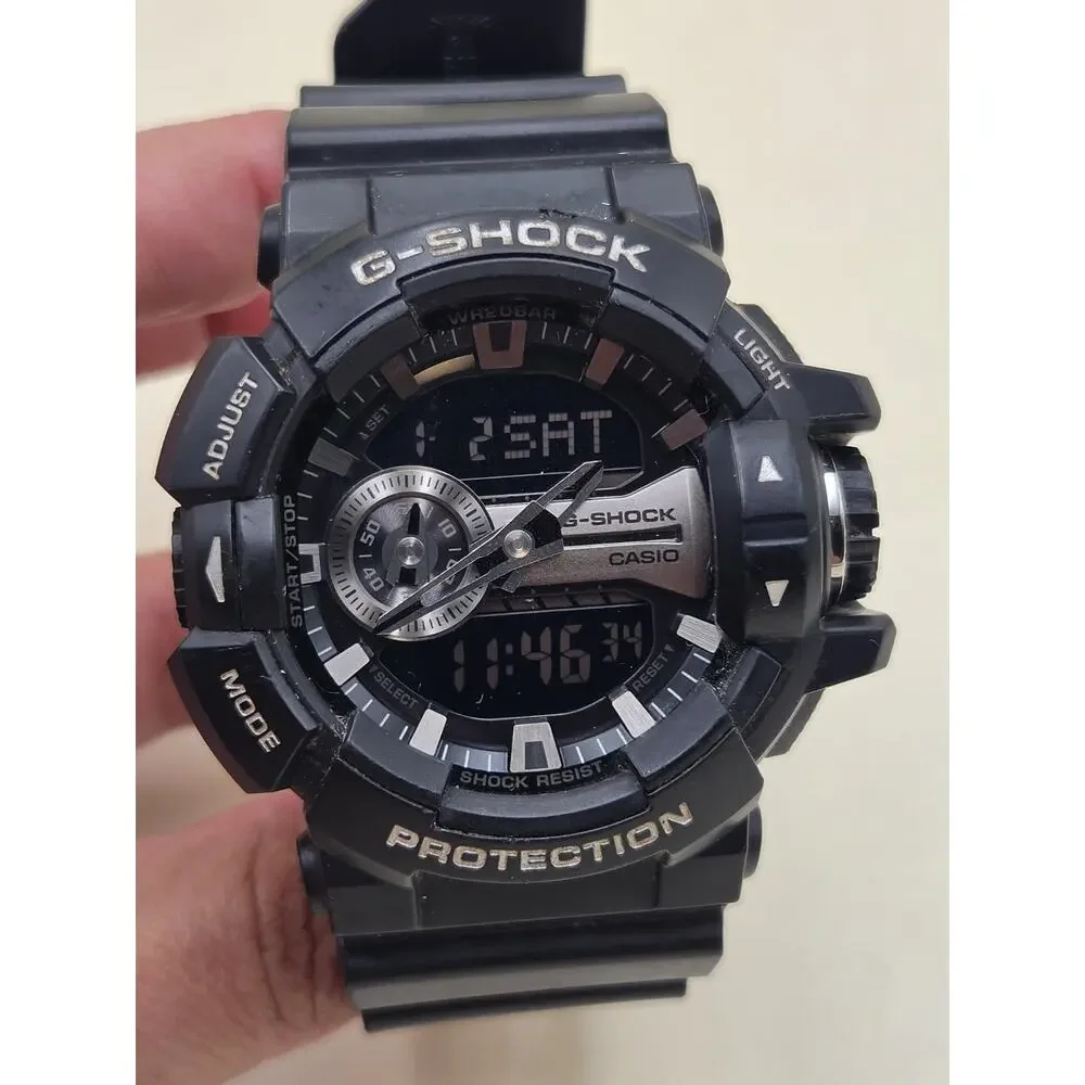 Casio G-Shock GA-100GB Black Gold Analog Digital Men's Wristwatch 5398